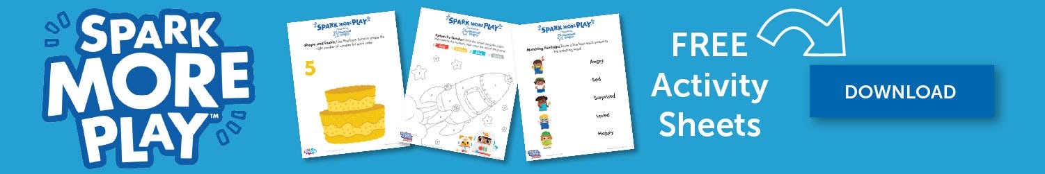 Spark more play activity sheets banner